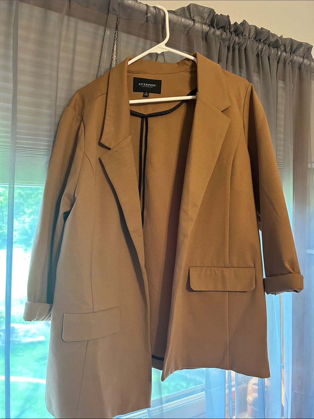 Liverpool Camel Brown Oversized Blazer
